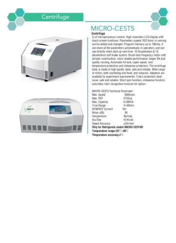 CENTRIFUGA DA BANCO VARIE CONFIGURAZIONE